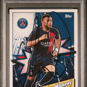 2023-24 Topps PSG F/S Heroes #PSGH6 Kylian Mbappe Signed Card PSA Real Madrid Au With Paypal For Sale