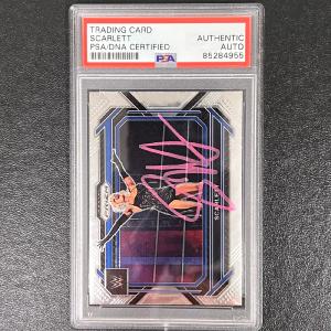 2023 Panini Prizm Smackdown #69 Scarlett Signed Card PSA/DNA Slabbed AUTO WWE Discount With Mastercard