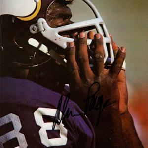 Alan Page Autographed Minnesota Vikings Magazine Page Beckett 48241 Latest Collections For Sale
