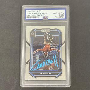 2023 Panini Prizm WWE #106 Humberto Carrillo Signed Card AUTO PSA Slabbed WWE Cheap Sale 100% Guaranteed