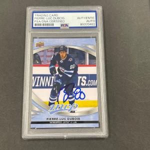 2022-23 Upper Deck MVP Hockey #49 Pierre-Luc Dubois Signed Card AUTO PSA/DNA Sla Pay With Paypal