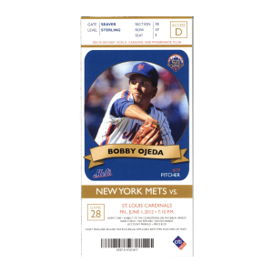 6/1/12 Johan Santana No Hitter Ticket Stub New York Mets First Mets No Hitter Ever (15, 17, 7) Newest Cheap Online