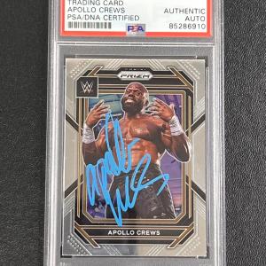 2023 Panini Prizm WWE #179 Apollo Crews Signed Card PSA/DNA Slabbed AUTO Wrestle Cheap Sale Free Shipping