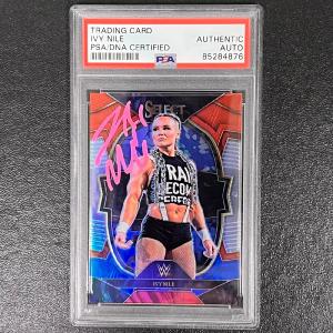 2023 Panini Prizm WWE #5 Ivy Nile Signed Card PSA AUTO Slabbed NXT Outlet For Nice
