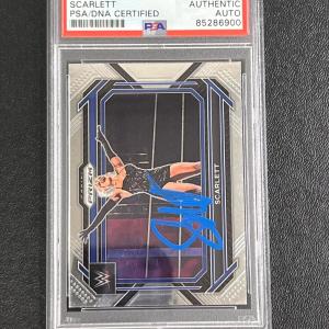 2023 Panini Prizm WWE #69 Scarlett Signed Card PSA/DNA Slabbed AUTO Wrestler Sale 100% Guaranteed