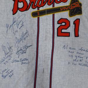 300 Win Club Autographed Jersey 8 Sigs Ryan Seaver JSA XX71926 Many Kinds Of Cheap Online