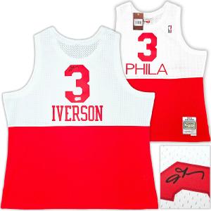76ERS ALLEN IVERSON AUTOGRAPHED AUTHENTIC M&N 2003-04 HWC JERSEY XXL BECKETT Footlocker Finishline Sale Online