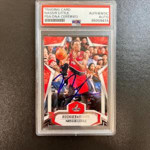 2019-20 Panini ROOKIES & STARS #690 Nassir Little Signed Rookie Card AUTO PSA Sl Outlet Wiki