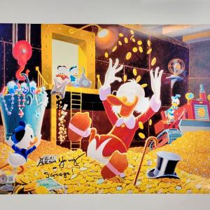 Alan Young signed 11x14 Photo Voice of Scrooge McDuck Auto  Beckett BAS Holo Good Selling Online