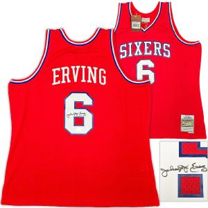 76ERS JULIUS DR. J ERVING AUTOGRAPHED RED M&N 1982-83 HWC JERSEY XXL BECKETT Cheap Websites