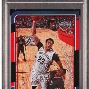 2015-16 DONRUSS DIE-CUT #15 ANTHONY DAVIS /77 Sp Psa 9 Mint Pop 1 Mavericks Choice
