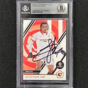2020-21 Panini Chronicles La Liga #19 Jules Kounde autograph auto  Beckett BAS Discount Choice