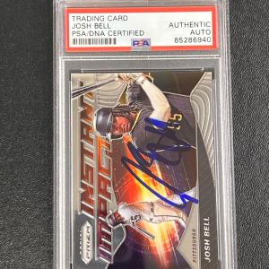 2020 Panini Prizm #11-6 Josh Bell Signed Card PSA Slabbed AUTO Pirates Best Pices
