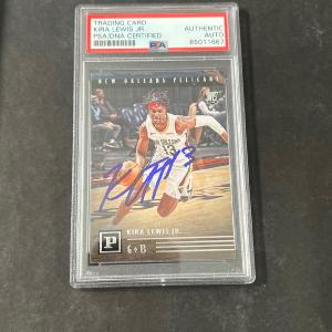 2020-21 Panini Chronicles #123 Kira Lewis Jr. Signed Card AUTO PSA Slabbed Pelic Buy Cheap Eastbay