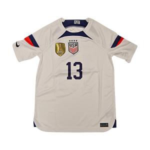 Alex Morgan USWNT Youth Nike White USA Soccer Jersey with 2019 FIFA World Cup Cup Champions Patch 2025 Newest Sale Online