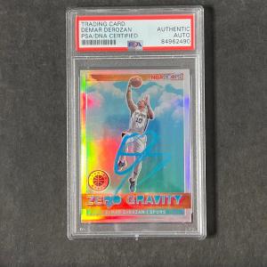 2019-20 Panini Hoops Premium Zero Gravity #4 Demar DeRozan Signed AUTO PSA Slabb Pre Order Online