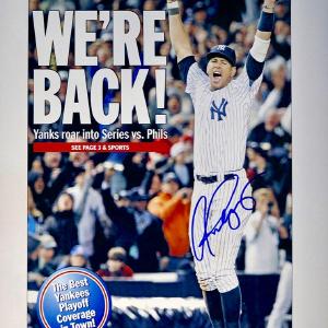 Alex Rodriguez New York Yankees Autographed 16x20 Daily News Replica Cover from 10/26/09 (Steiner Hologram Only) Tumblr Cheap Online