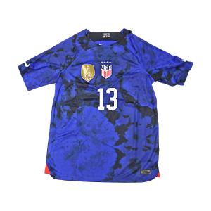 Alex Morgan USWNT Youth Nike Blue USA Soccer Jersey with 2019 FIFA World Cup Cup Champions Patch Discount 2025 Newest