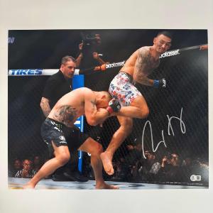 Autographed/Signed Max Holloway UFC MMA Fighting 16x20 Photo BAS JSA COA Tumblr Online