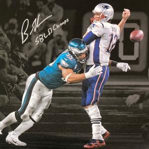 Brandon Graham Signed 16x20 Philadelphia Eagles Photo SB LII Champs JSA Low Shipping Fee Online