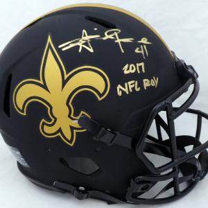Alvin Kamara Autographed Saints Eclipse Full Size Helmet (Light) Beckett WJ58346 Clearance Inexpensive