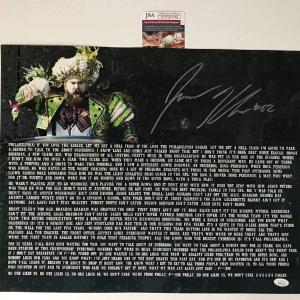 Autographed/Signed JASON KELCE Eagles Parade Speech Mummers 16x20 Photo JSA COA Free Shipping Recommend