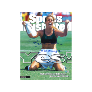 Brandi Chastain Team USA Autographed Signed Inscribed 1999 World Cup July 19, 1999 11x14 Sports Illustrated Cover Print (CX Auth) With Mastercard Cheap Pice