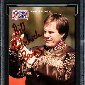 Bill Belichick Autographed 1991 Pro Set RC Browns Browns Beckett 16175407 2025 New Cheap Pice
