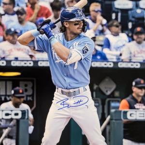 Bobby Witt Jr Signed 16x20 Kansas City Royals Blue Jersey Photo BAS ITP Sale Visa Payment