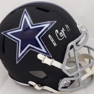 Amari Cooper Autographed Cowboys Matte Black Full Size Speed Helmet JSA WP301497 Outlet Store For Sale