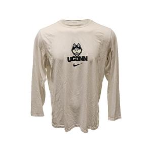 Breanna Stewart Used UCONN White Long Sleeve Shirt (Size XL) Cheap Sale Visit New