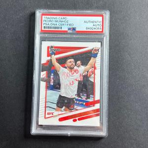 2022 Panini Donruss #76 Pedro Munhoz Signed Card AUTO PSA Slabbed UFC Footlocker Finishline Cheap Pice