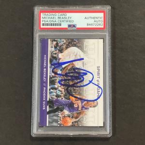 2012-13 Panini Basketball Spirit on the Game #22 Michael Beasley Signed Card AUT Cheap Supply