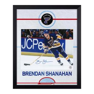 Brendan Shanahan Signed St Louis Blues Graphic Rink 19x23 Frame Order Cheap Online