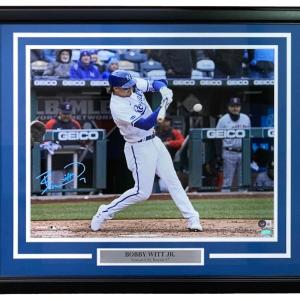 Bobby Witt Jr Signed Framed 16x20 Kansas City Royals Photo BAS ITP Sale 2025 New