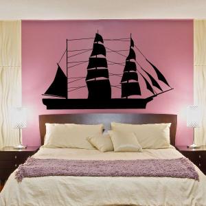 Sailboat Wall Decal - Vinyl Decal - Car Decal - BA015 Cheap Real Eastbay