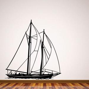 Sailboat Wall Decal - Vinyl Decal - Car Decal - LARGE MC31 Cheap Comfortable