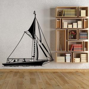 Sailboat Wall Decal - Vinyl Decal - Car Decal - LARGE MC23 Low Pice Fee Shipping