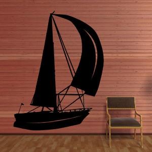 Sailboat Wall Decal - Vinyl Decal - Car Decal - BA003 For Sale Cheap Pice