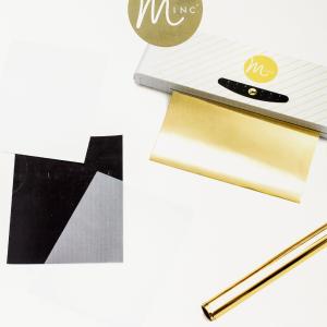 Heidi Swapp Minc Surface Pad 8.5"X11" 9/Pkg-Assorted Surfaces Outlet Deals