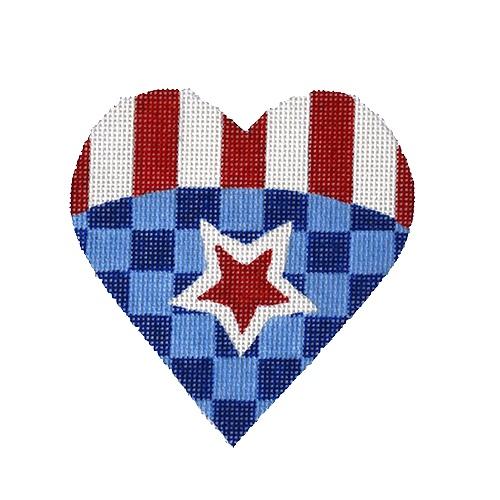 Checkered Star Heart Enjoy For Sale
