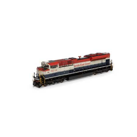 Athearn ATHG70676 SD70M-2 FEC - Florida East Coast #106 with DCC & Sound Tsunami2  HO Scale Clearance Best Seller