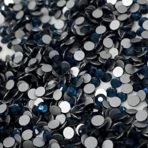 Glass Rhinestones "NAVY BLUE" Non-Hotfix, Sizes SS6 - SS30, Faceted Rhinestone Crystals, Round FlatBack Glass (1440), Periciosa Stones Clearance Footlocker Finishline
