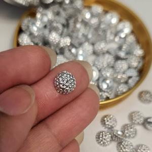 Bulk: 8MM "BLING BUD" Rivets   Pins,(3.5oz Jar) for Pearl Setting Machine, Clothing Decoration, Great For Denim, Fabric, Shoes, and more! Cheap Fake