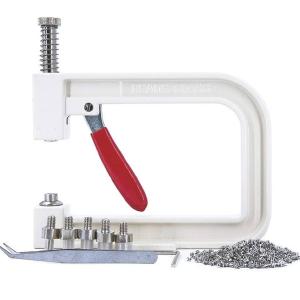 Craft Supplies: Pearl Setting Machine w/ 500 Pearls, 100 Rhinestone Rivets & Pins; Handheld Machine for Studding Shoes, Apparel, Accessories Enjoy Online