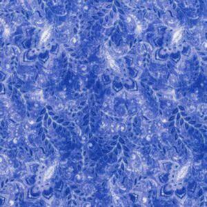 Periwinkle Blooming Leaves 118" Wide Backing By The Yard Largest Supplier Online