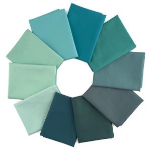 Paintbrush Studio - Painter's Palette - Seaglass - 10 Piece Fat Quarter Bundle With Credit Card Cheap Pice