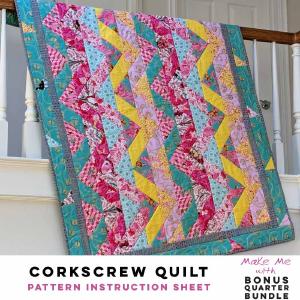 Corkscrew Quilt - Bonus Quarter Bundle Pattern Pay With Visa Cheap Pice