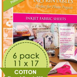 Cotton Printable Fabric Sheets 6 Sheets per pack Clearance In China