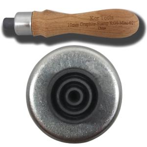 10mm Mini Graphite Bullseye Stamp Free Shipping Low Shipping